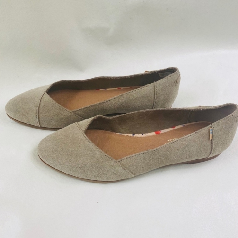 TOMS Suede Jutti Flats